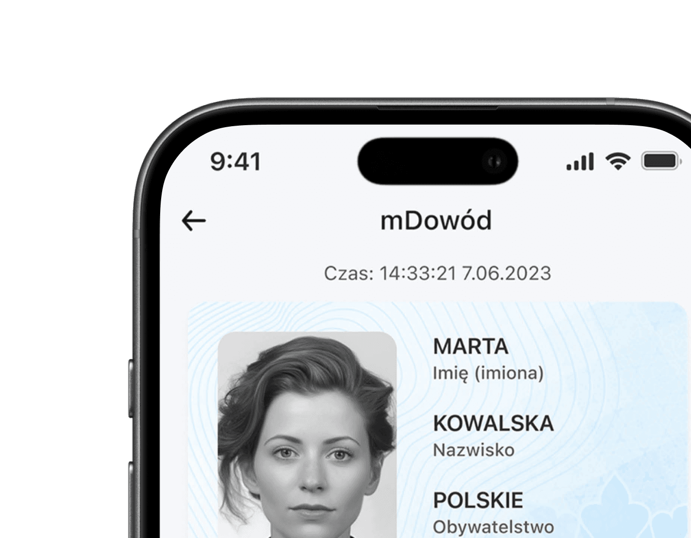 mObywatel app on iPhone