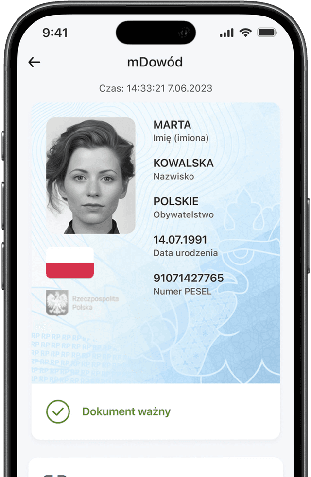 mDowód digital identity on iPhone