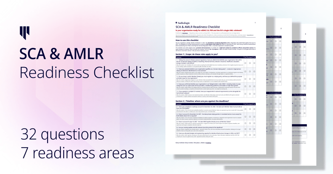 SCA & AMLR Readiness Checklist - free 32-question self-assessment